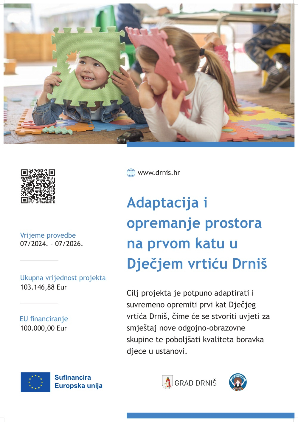 Adaptacija i opremanje prostora na prvom katu PLAKAT BANNER